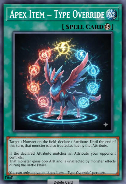 Apex Item – Type Override