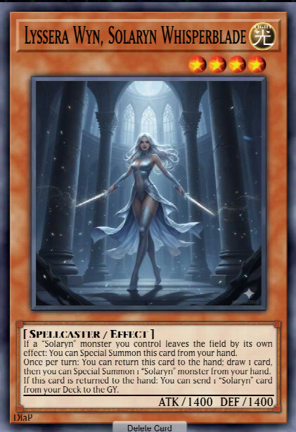 Lyssera Wyn, Solaryn Whisperblade