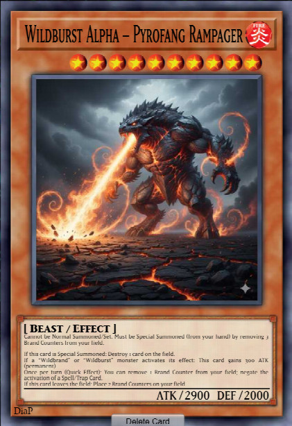 Wildburst Alpha – Pyrofang Rampager