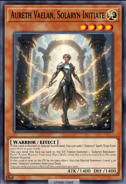 Aureth Vaelan, Solaryn Initiate