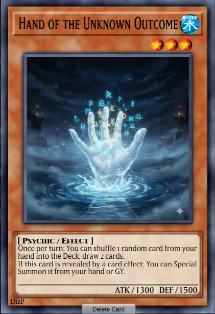 Hand of the Unknown Outcome