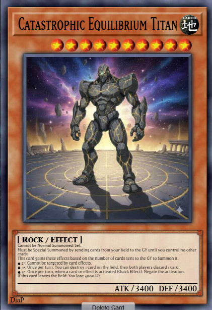 Catastrophic Equilibrium Titan
