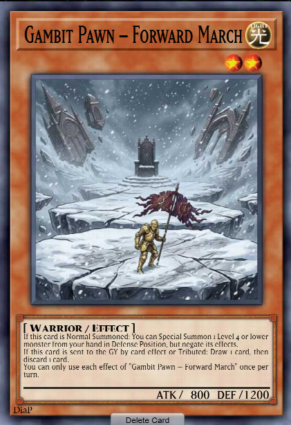 Gambit Pawn – Forward March